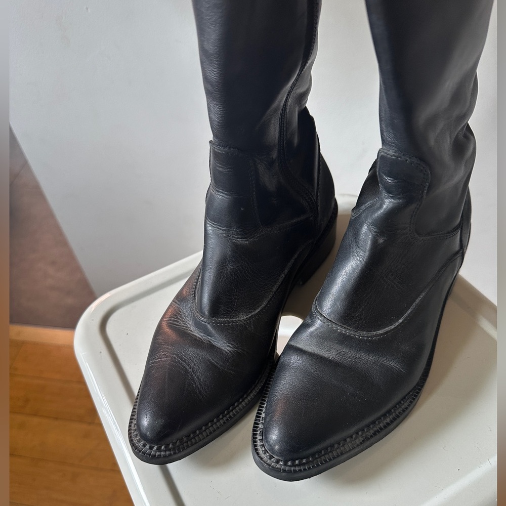 Italian leather boots